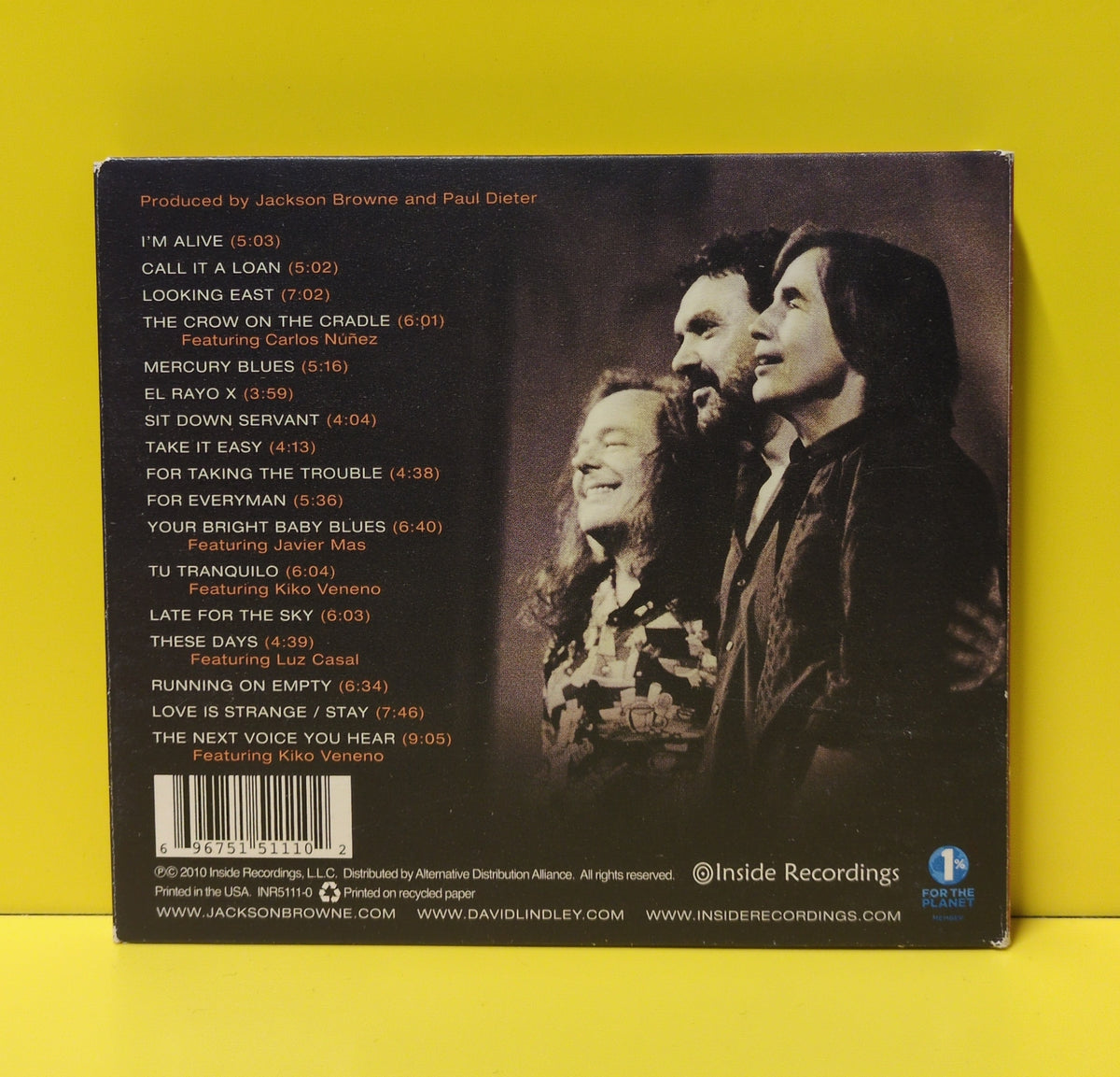 Jackson Browne / David Lindley - Love Is Strange - 2010 - INR5111-0 Used - EX - 2xCD
