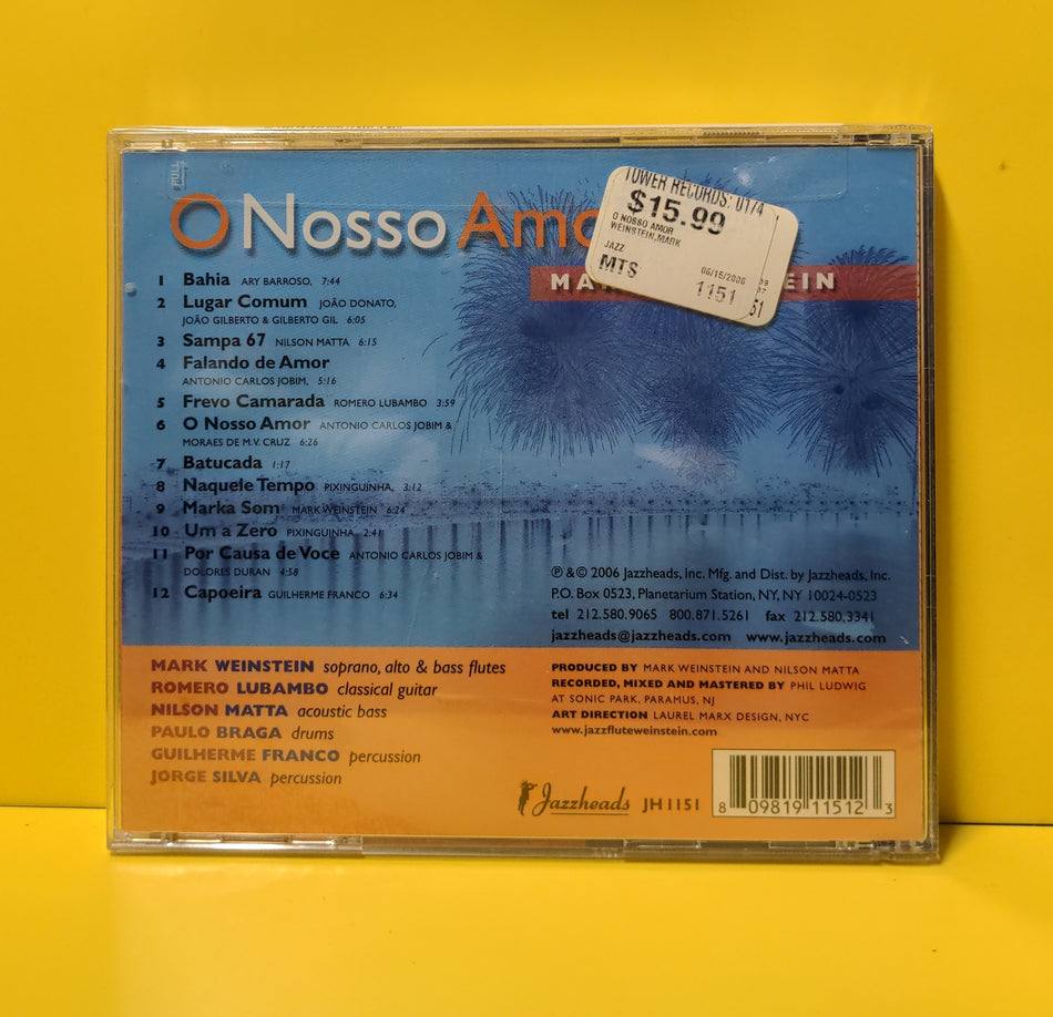 Mark Weinstein - O Nosso Amor - 2006 - JH 1151 New - Sealed - CDs