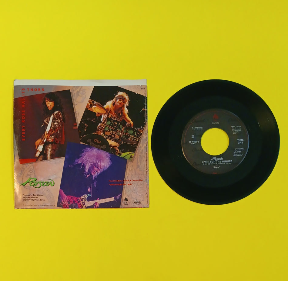 Poison - Every Rose Has its Thorn - 1988 - B-44203 Used - VG+ - 7" Vinyl