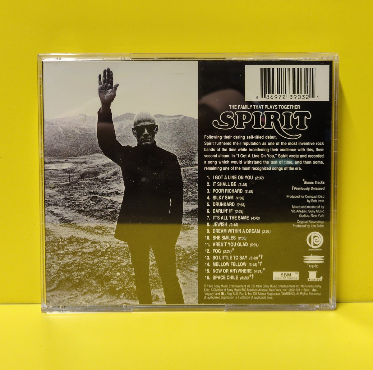 Spirit - The Family That Plays Together - 2008 - EK 65001 Used - EX - CDs