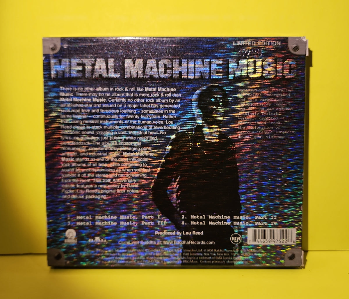 Lou Reed - Metal Machine Music - 2000 - 74465 99752 2 Used - NM - CDs