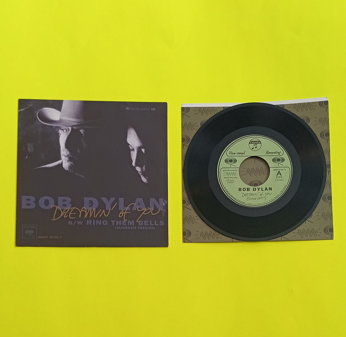 Bob Dylan - Dreamin' of You / Ring Them Bells - 2008 - 88697 35799 7 Used - EX - 7" Vinyl
