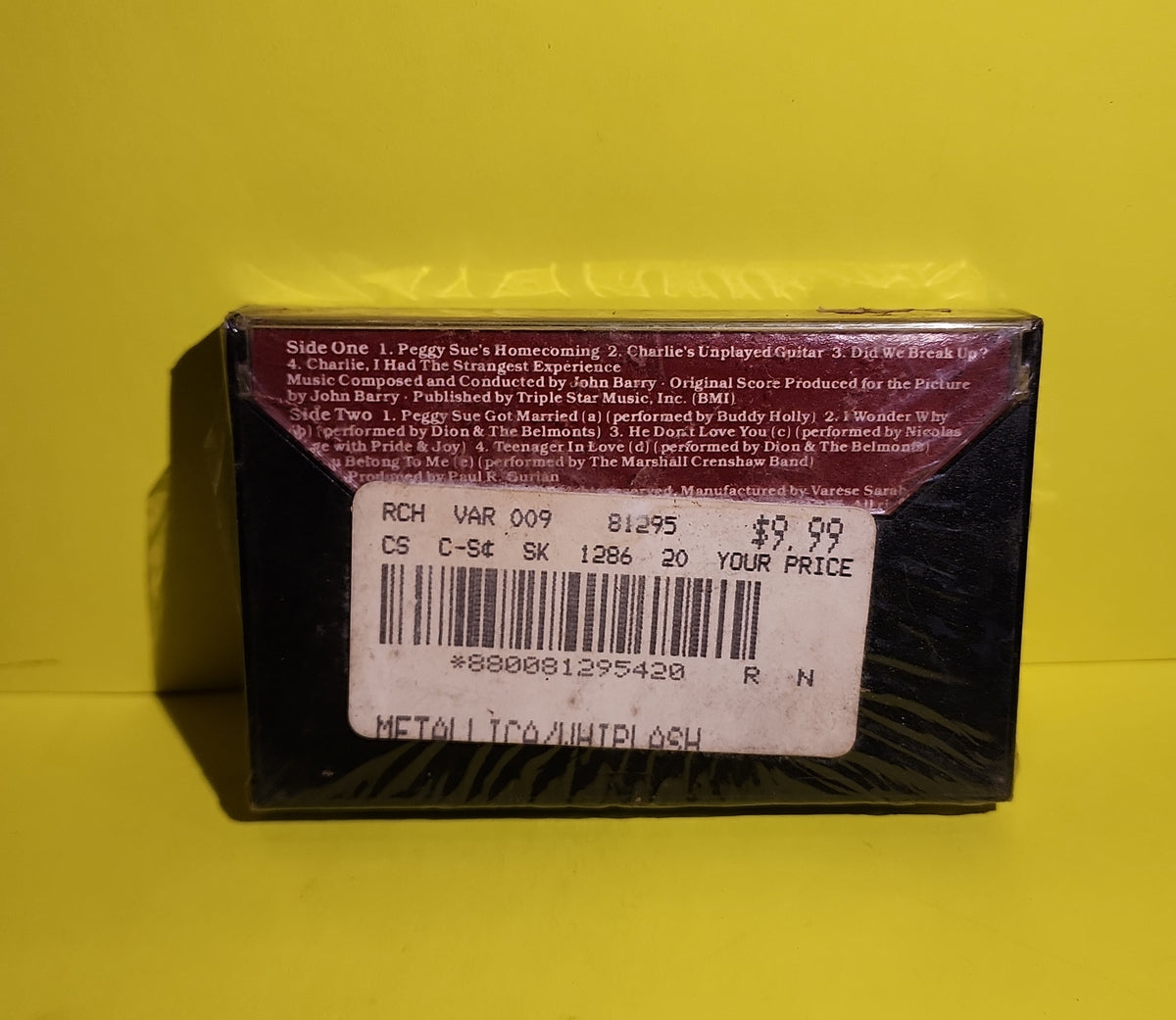 Various  - Peggy Sue Got Married  - 1986 - CTV 81295 New - Sealed - Cassettes