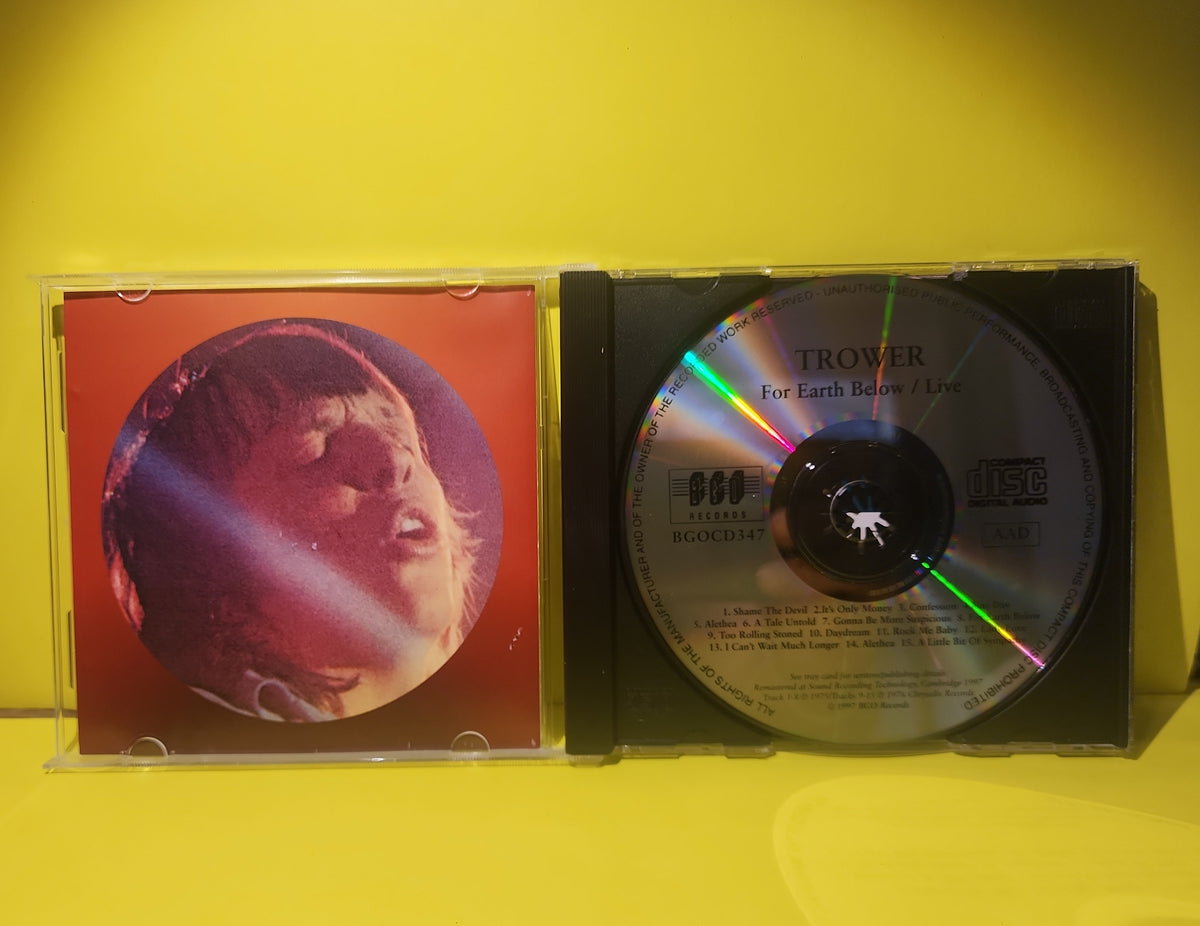 Robin Trower - For Earth Below / Live - BGOCD347 Used - EX - CDs