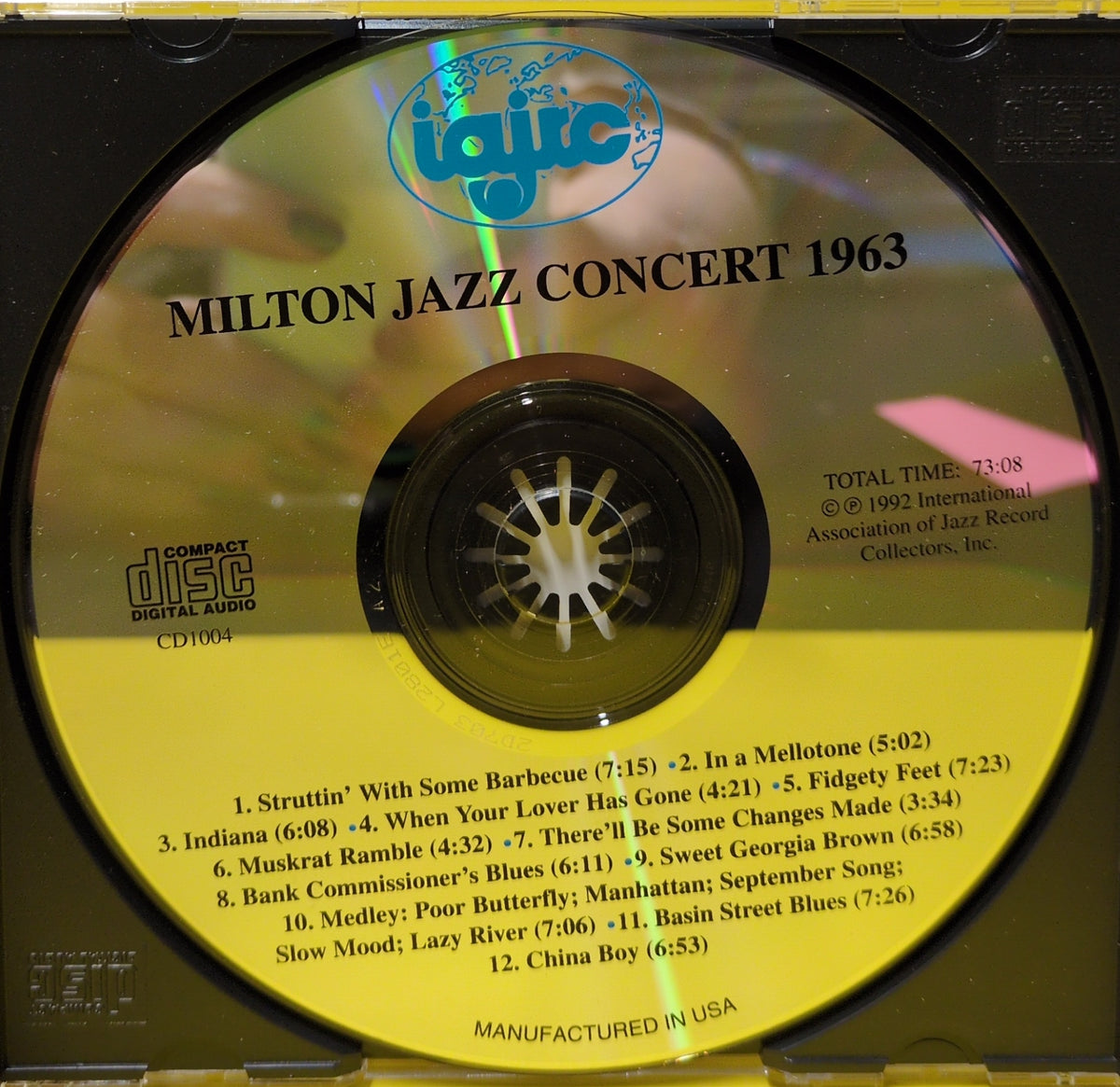 Bobby Hackett, Vic Dickenson, Ed Hall - Milton Jazz Concert 1963 - 1992 - CD 1004 Used - EX - CDs