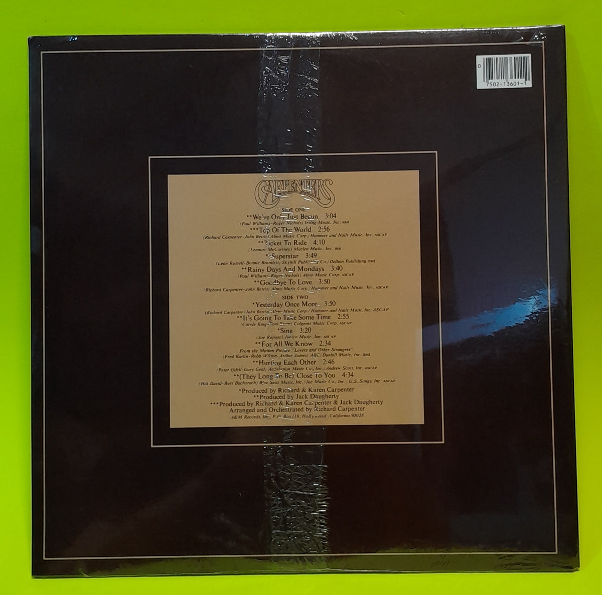 Carpenters - The Singles 1969-1973 - SP 3601 New - Sealed - Vinyl