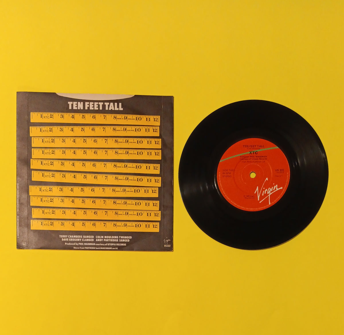 XTC - Wait Til Your Boat Goes Down (UK 7") - 1980 - VS 322 Used - VG++ - Vinyl
