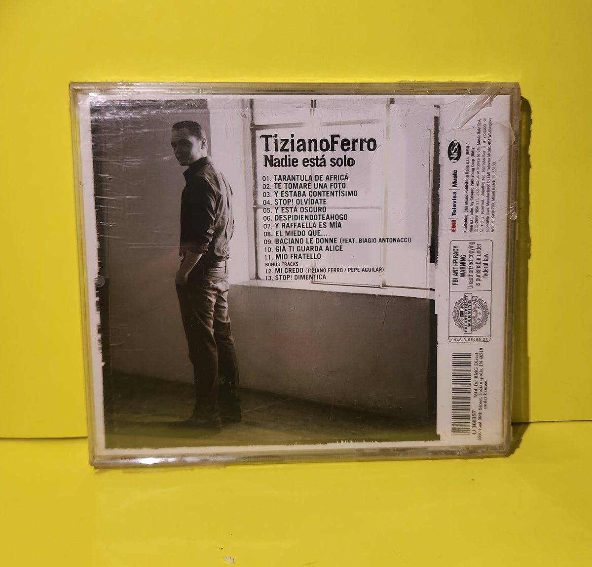 Tiziano Ferro  - Nadie Esta' Solo - 2006 - O0946-366487-2-9 New - Sealed - CDs
