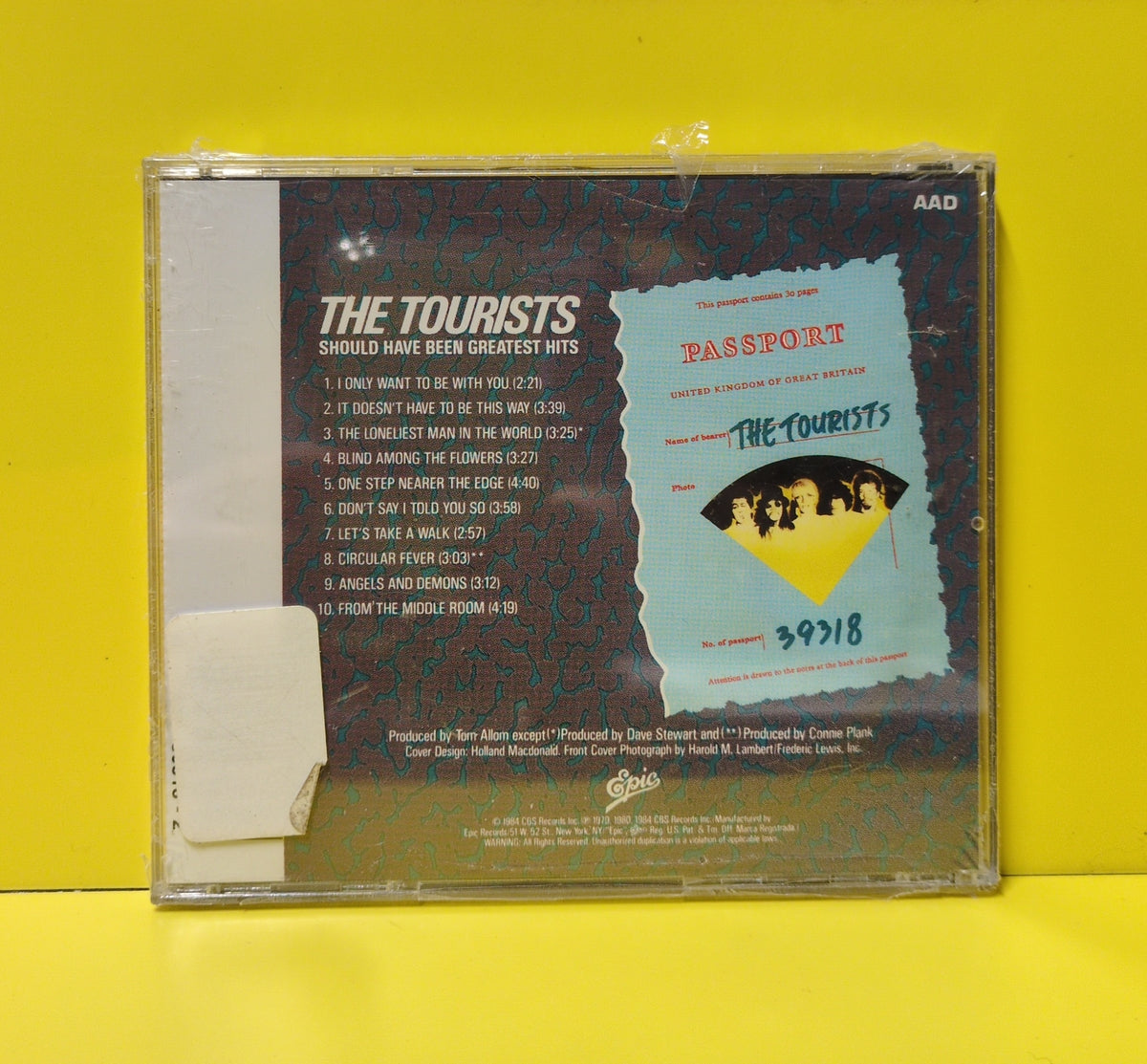 The Tourists - Should Have Been Greatest Hits - EK 39318 New - Sealed - CDs - Reissue