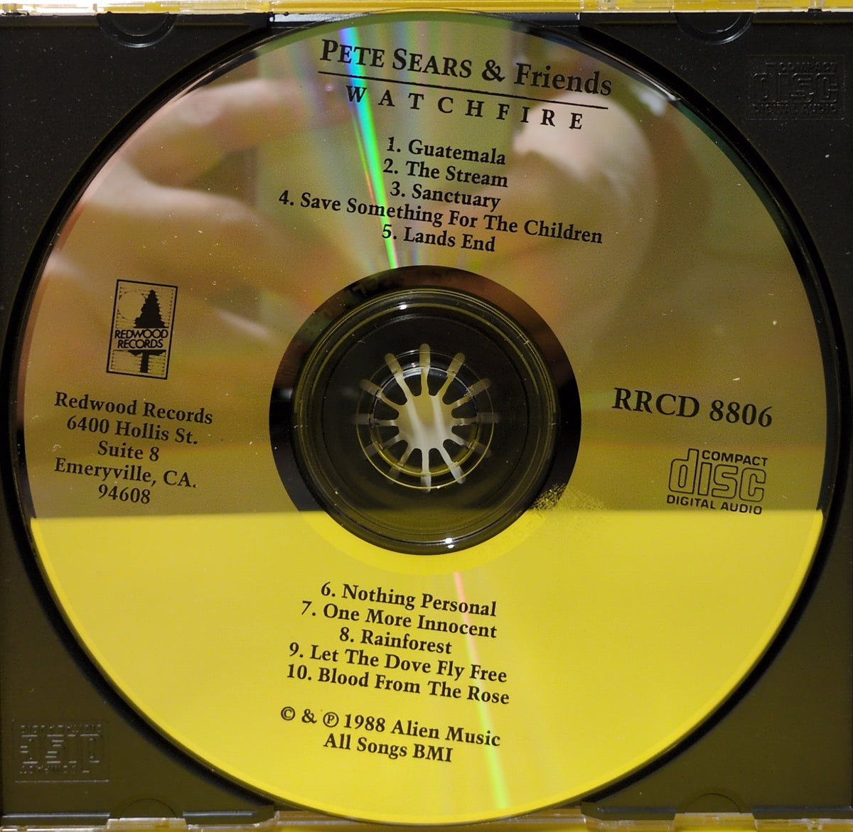 Pete Sears  - Watchfire - 1988 - RRCD 8806 Used - EX - CDs