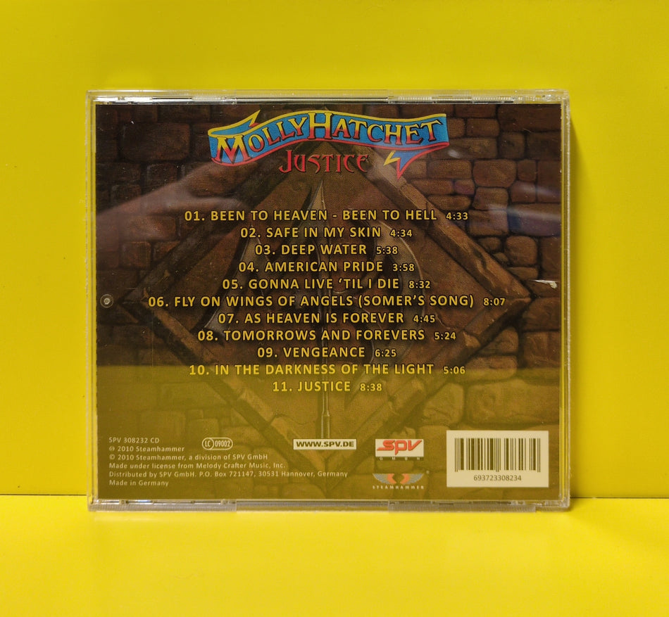 Molly Hatchet - Justice - 2010 - SPV 308232 CD Used - VG++ - CDs