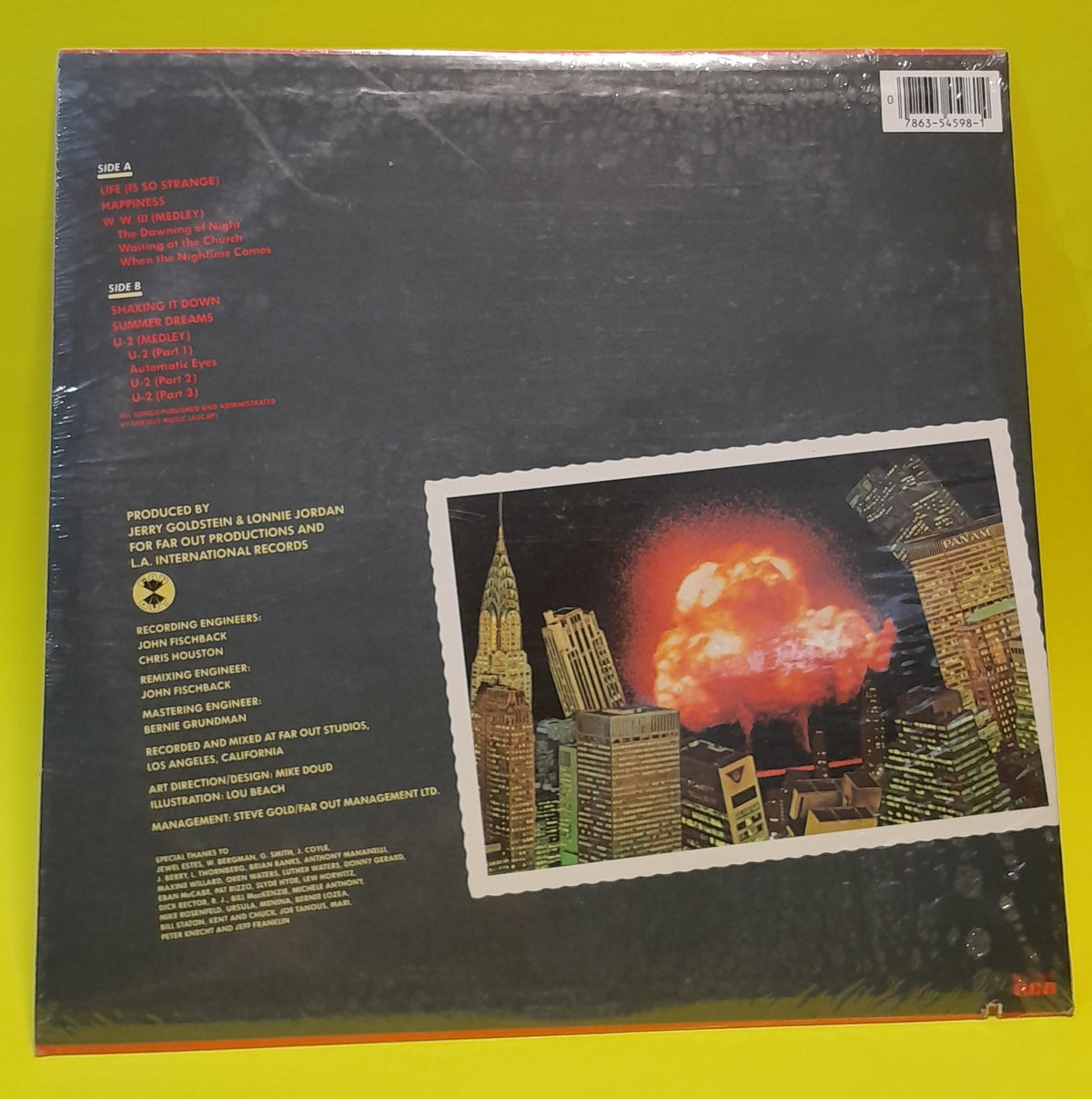 War - Life (Is So Strange) - 1983 - AFL1-4598 New - Sealed - Vinyl
