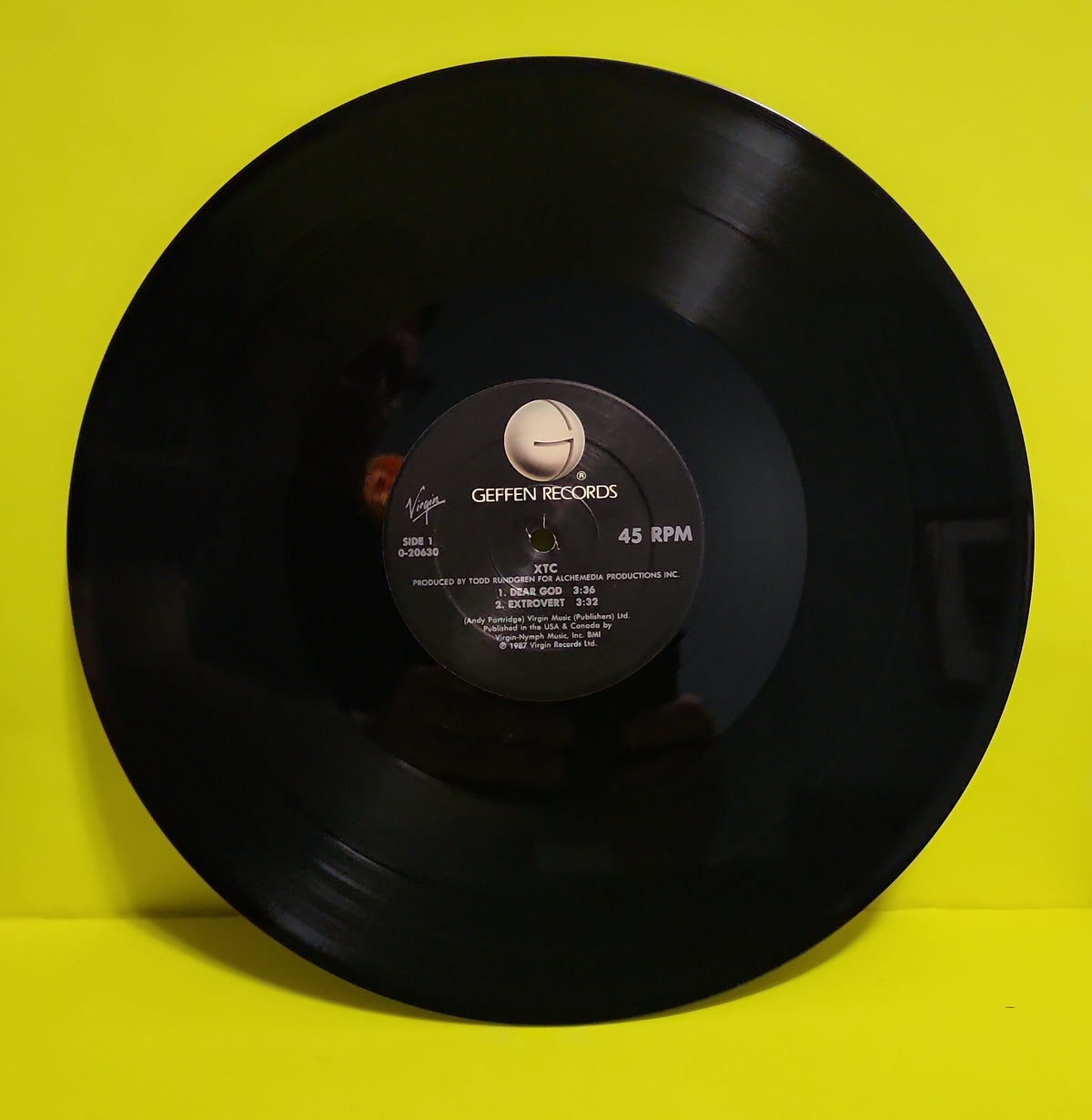 XTC - Dear God / EX Rare Promo  - 1987 - 0-20630 Used - EX - Vinyl