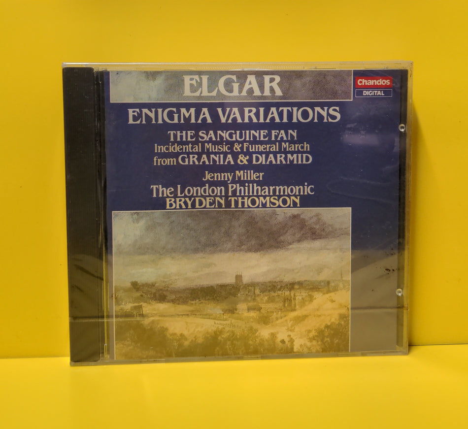 Sir Edward Elgar, Jenny Miller, The London Philharmonic, Bryden Thomson - Enigma Variations - The Sanguine Fan: Incidental Music & Funeral March from Grania & Diarmid - 1989 - CHAN 8610 New - Sealed - CDs