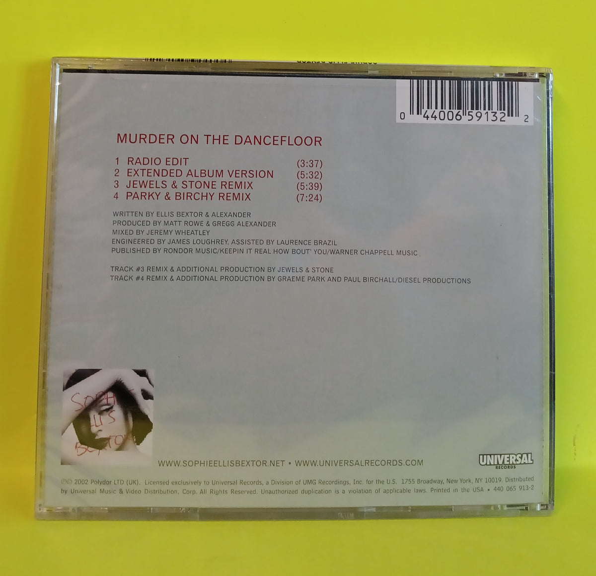 Sophie Ellis Bextor - Murder On The Dancefloor - 2002 - 440 065 913-2 New - Sealed - CDs