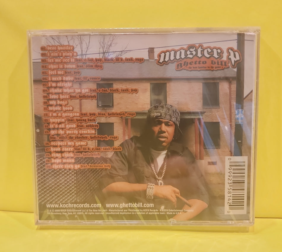 Master P - Ghetto Bill  - 2005 - KOC-CD-5814 New - Sealed - CDs