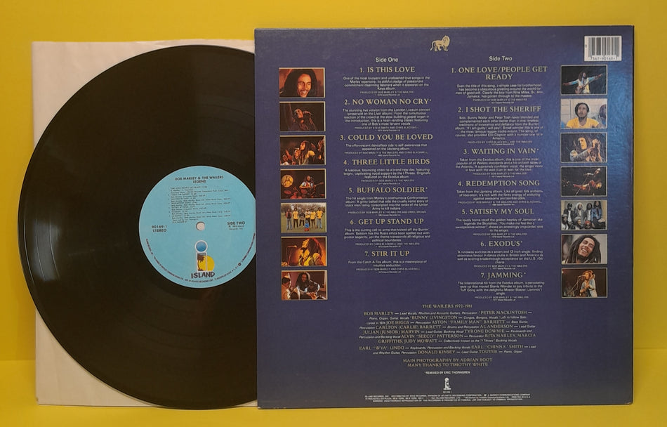 Bob Marley & The Wailers - Legend: The Best Of Bob Marley And The Wailers - 1984 - 90169-1 Used - VG++ - Vinyl