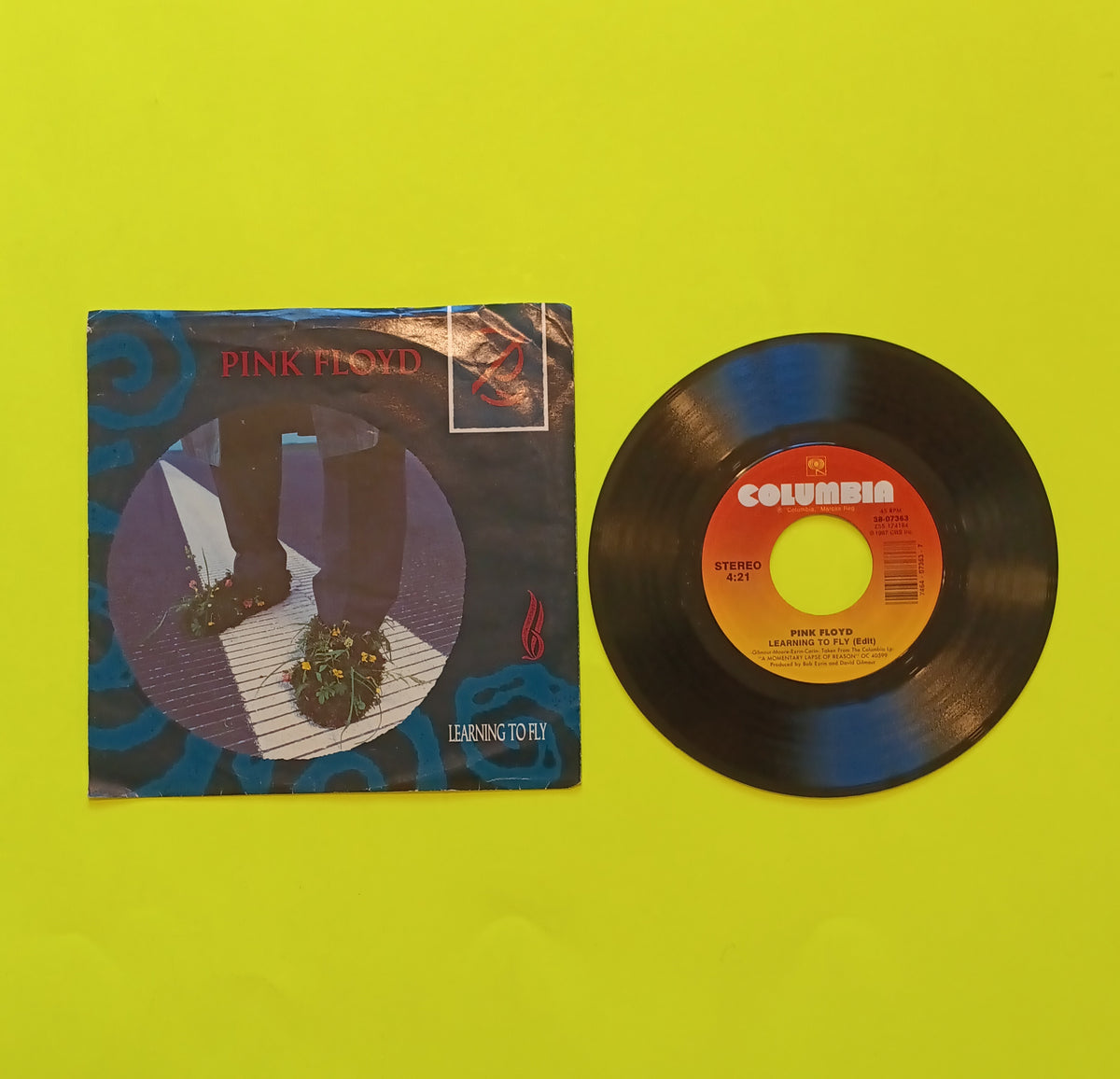Pink Floyd - Learning To Fly / Terminal Frost 7" - 1987 - 38-07363 Used - VG++ - Vinyl