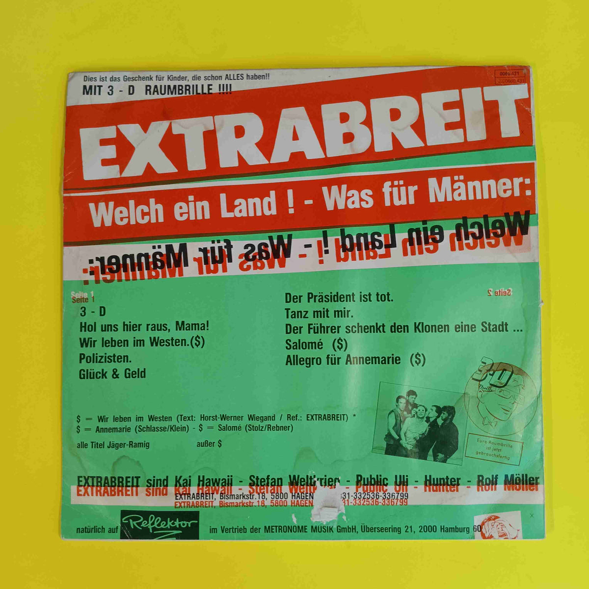 Extrabreit - Welch Ein Land Was Fur Manner AUTOGRAPHED - 1981 - 0060.431 Used - VG+ - Vinyl