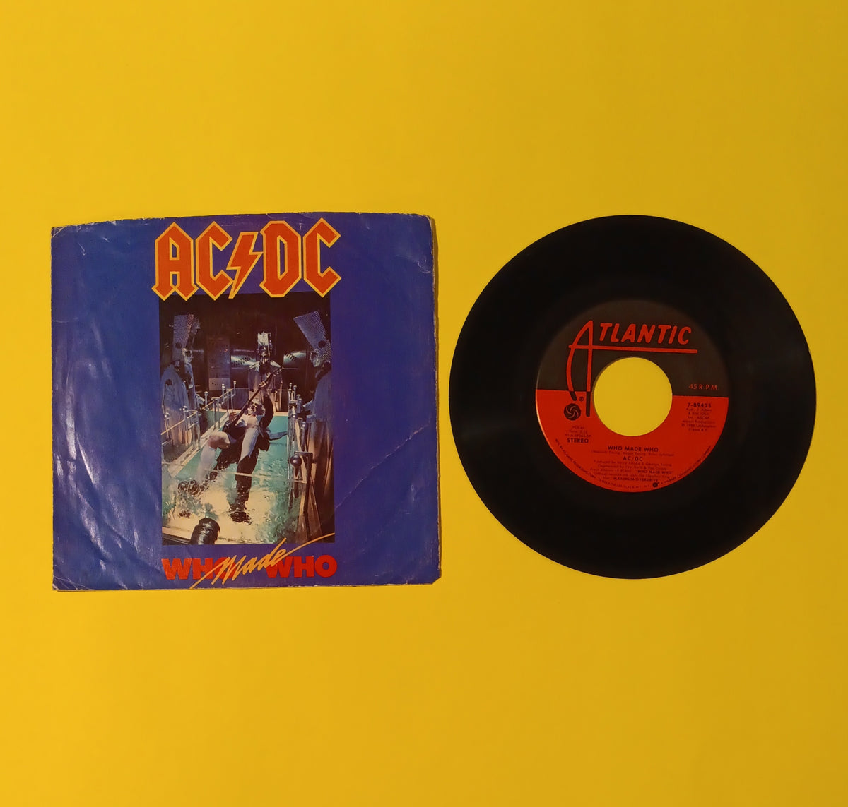 AC/DC - Who Made Who / Guns for Hire - 1986 - 7-89425 Used - VG++ - 7" Vinyl