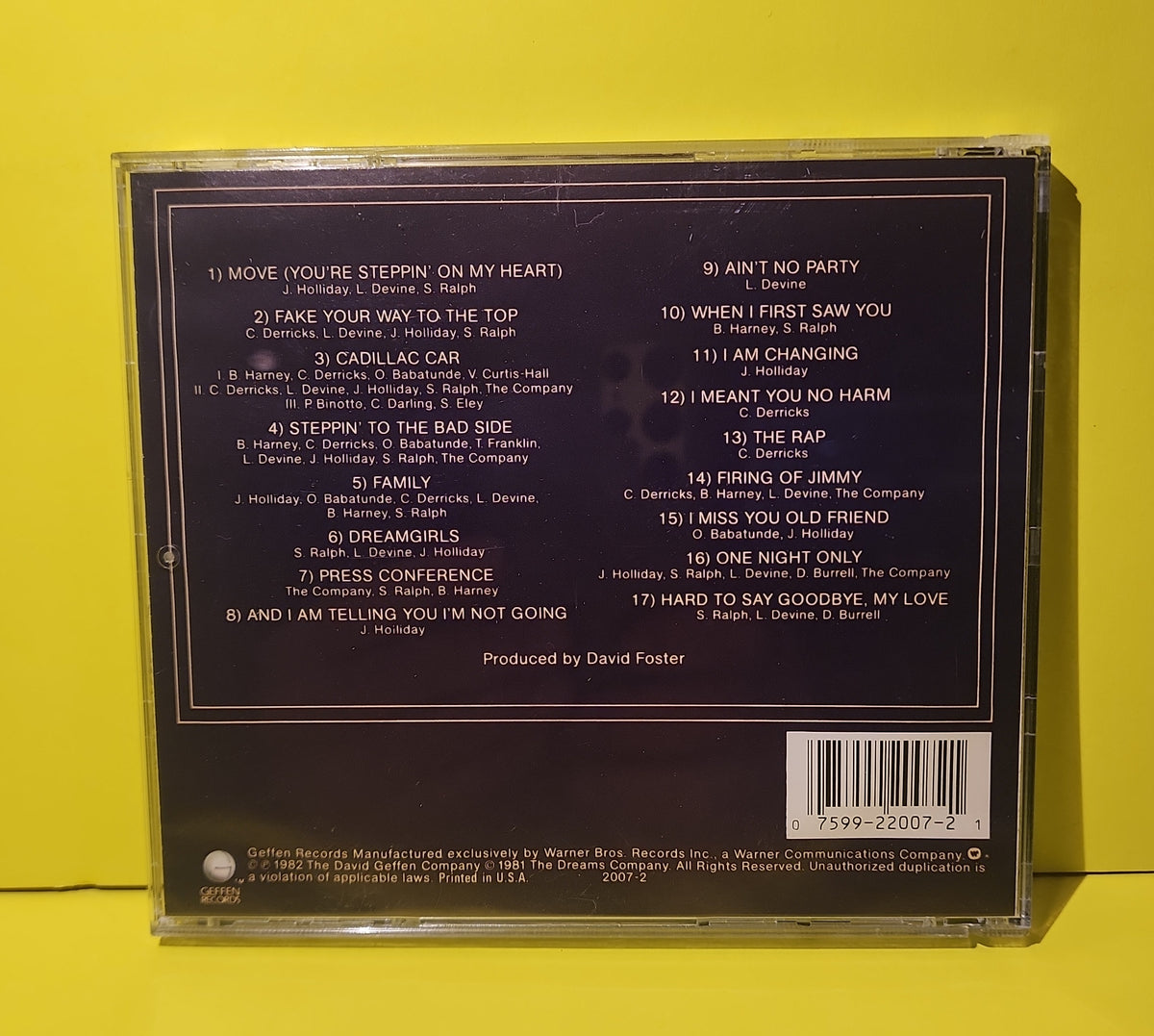 Original Broadway Cast - Dreamgirls Original Broadway Cast Album / Autographed  - 2007 - 2007-2 Used - VG+ - CDs