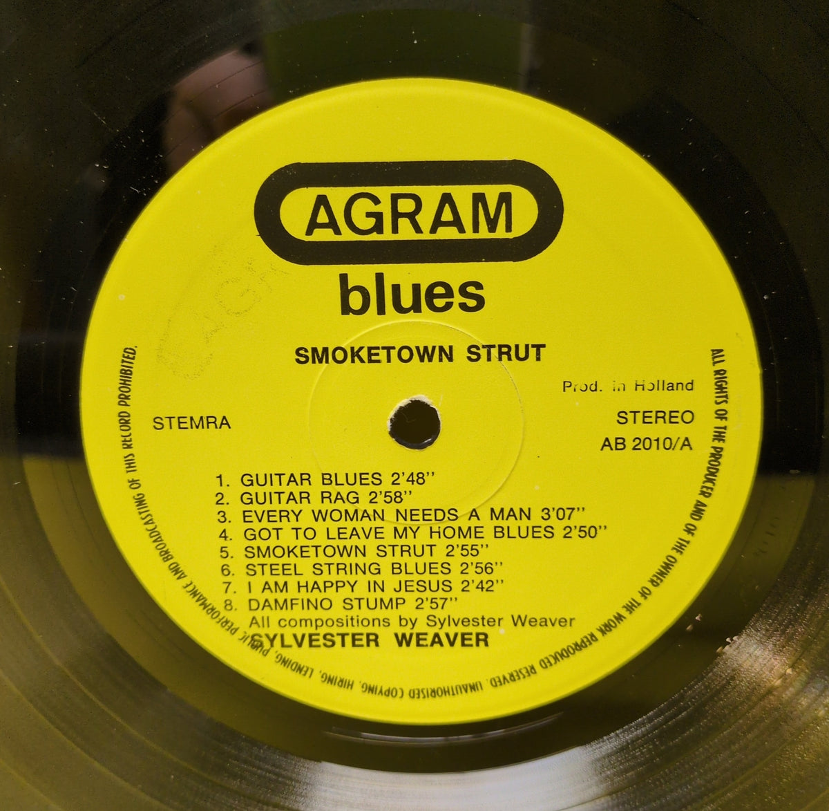 Sylvester Weaver - Smoketown Strut - 1982 - AB 2010 Used - VG++ - Vinyl