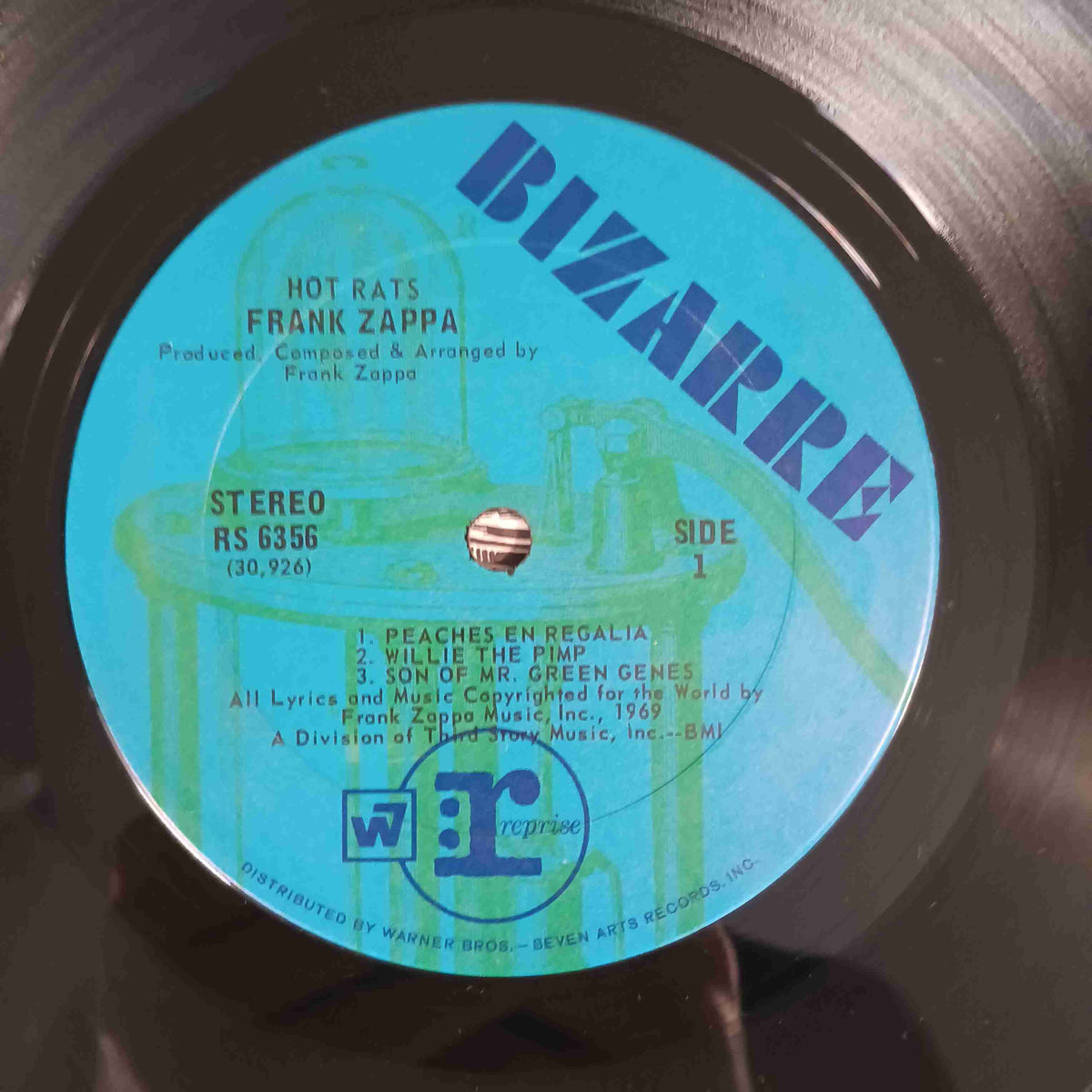 Frank Zappa - Hot Rats (OG Blue Bizarre Label) - 1969 - RS 6356 Used - VG++ - Vinyl