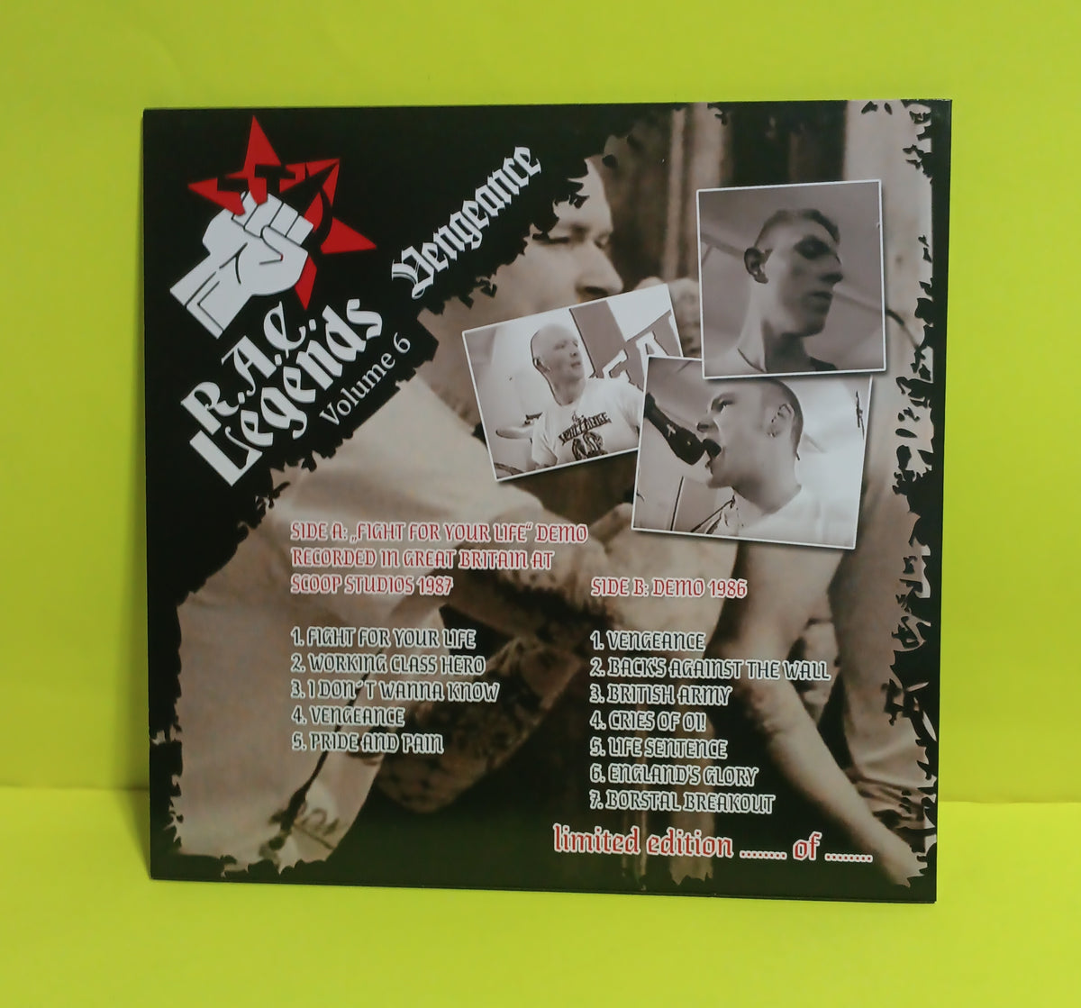 Vengeance  - R.A.C. Legends Vol. 6 (Rare Punk) - 2022 - New - EX - Vinyl