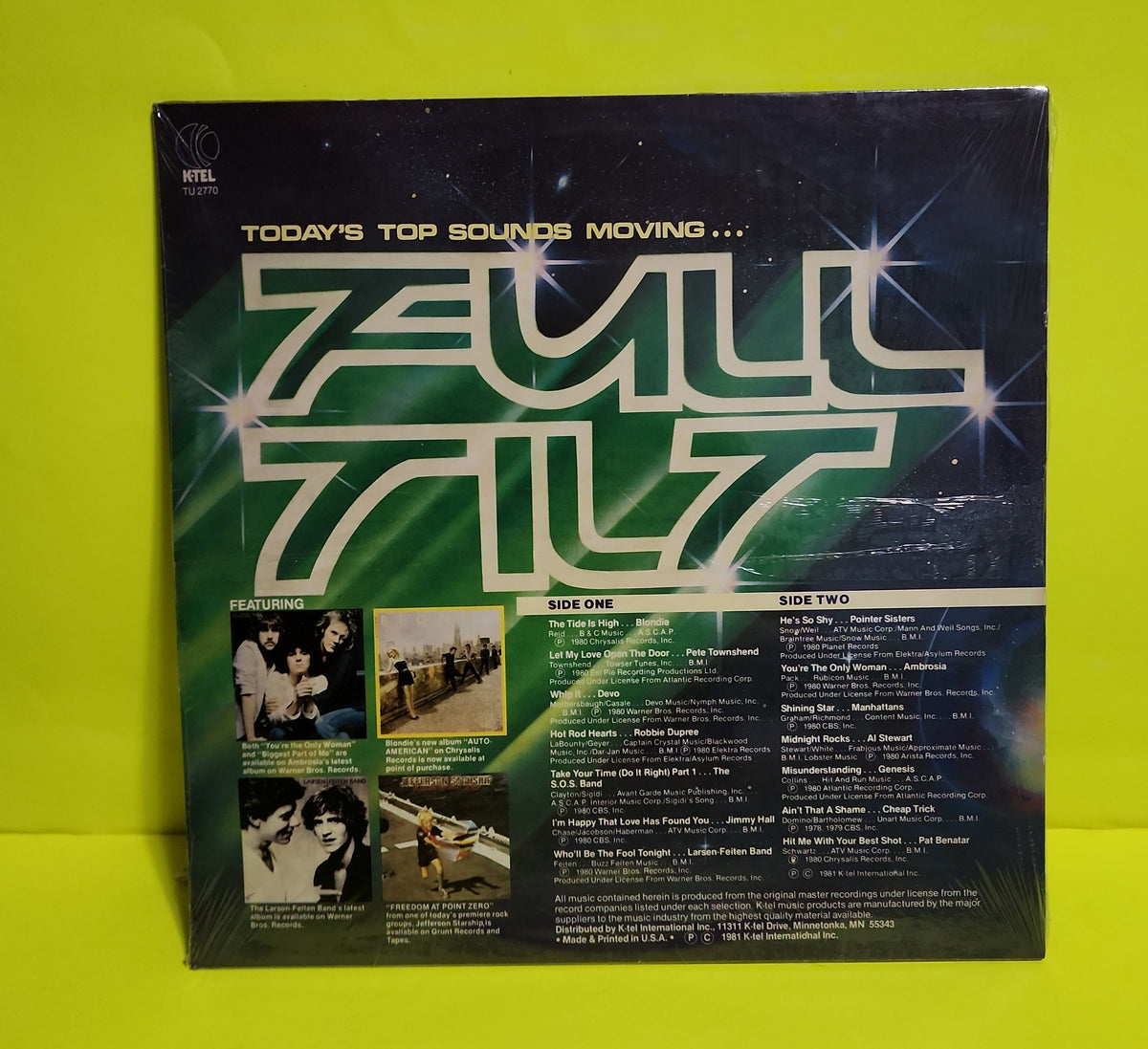 Various  - Full Tilt - 1981 - TU 2770 New - Sealed - Vinyl