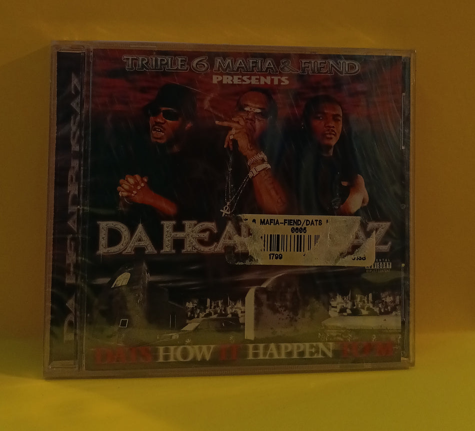 Rare Sealed CD Triple 6 Mafia & Fiend presents Da Headbussaz - Dats How It Happen To 'M -