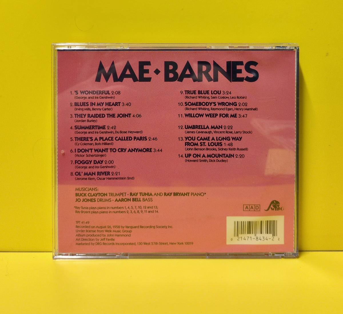 Mae Barnes - Mae Barnes - 8434 Used - EX - CDs