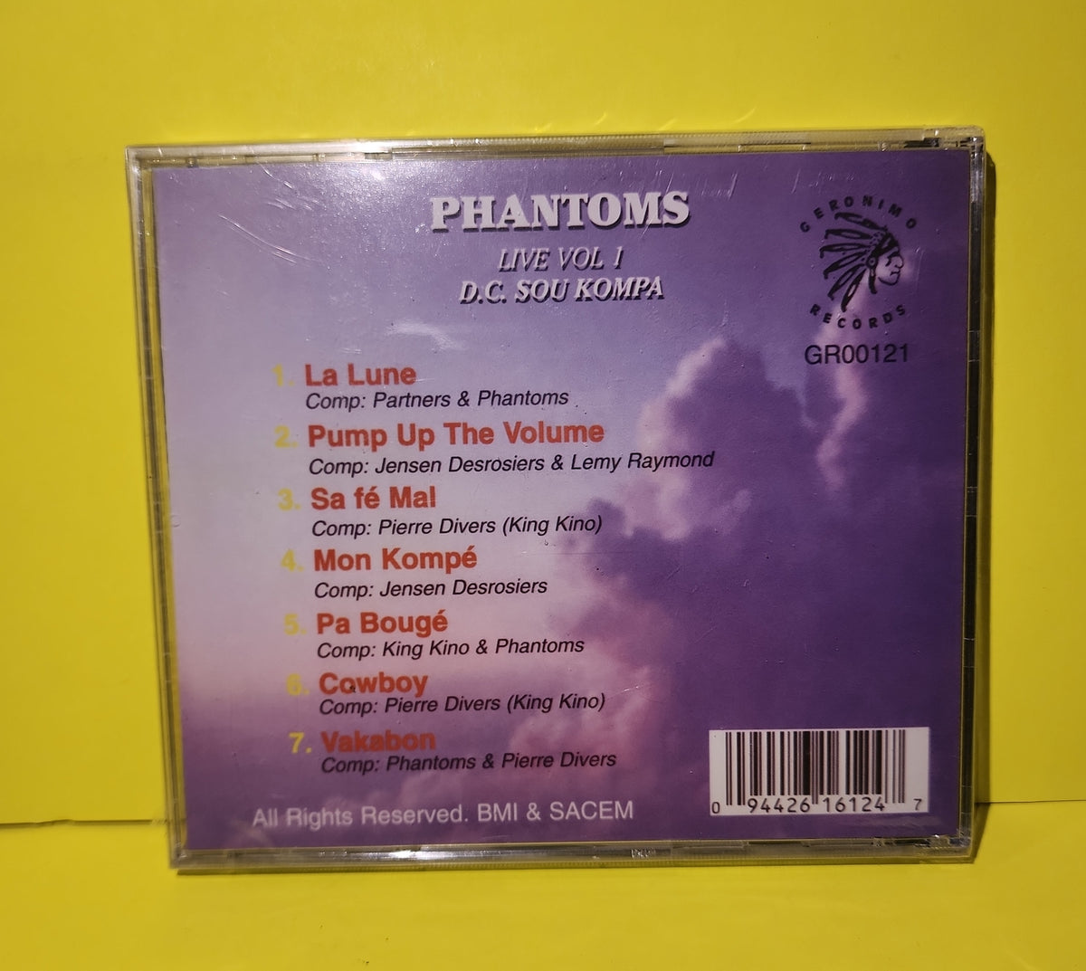 Phantoms - D.C. Sou Kompa Live, Vol.1 - GR00121 New - Sealed - CDs