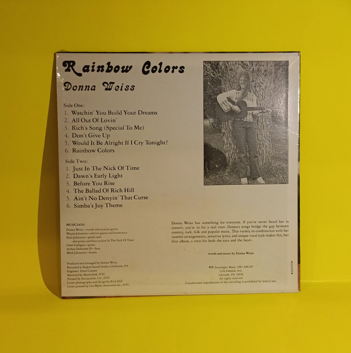 Donna Weiss - Rainbow Colors - 1983 - SLM 101 New - Sealed - Vinyl