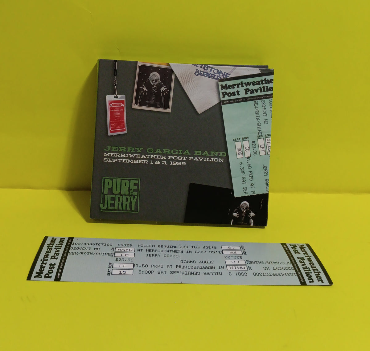 Jerry Garcia Band - Pure Jerry 5 Merriweather Post Pavillion Sept 1989 - 2004 - JGCD0005 Used - VG++ - CDs