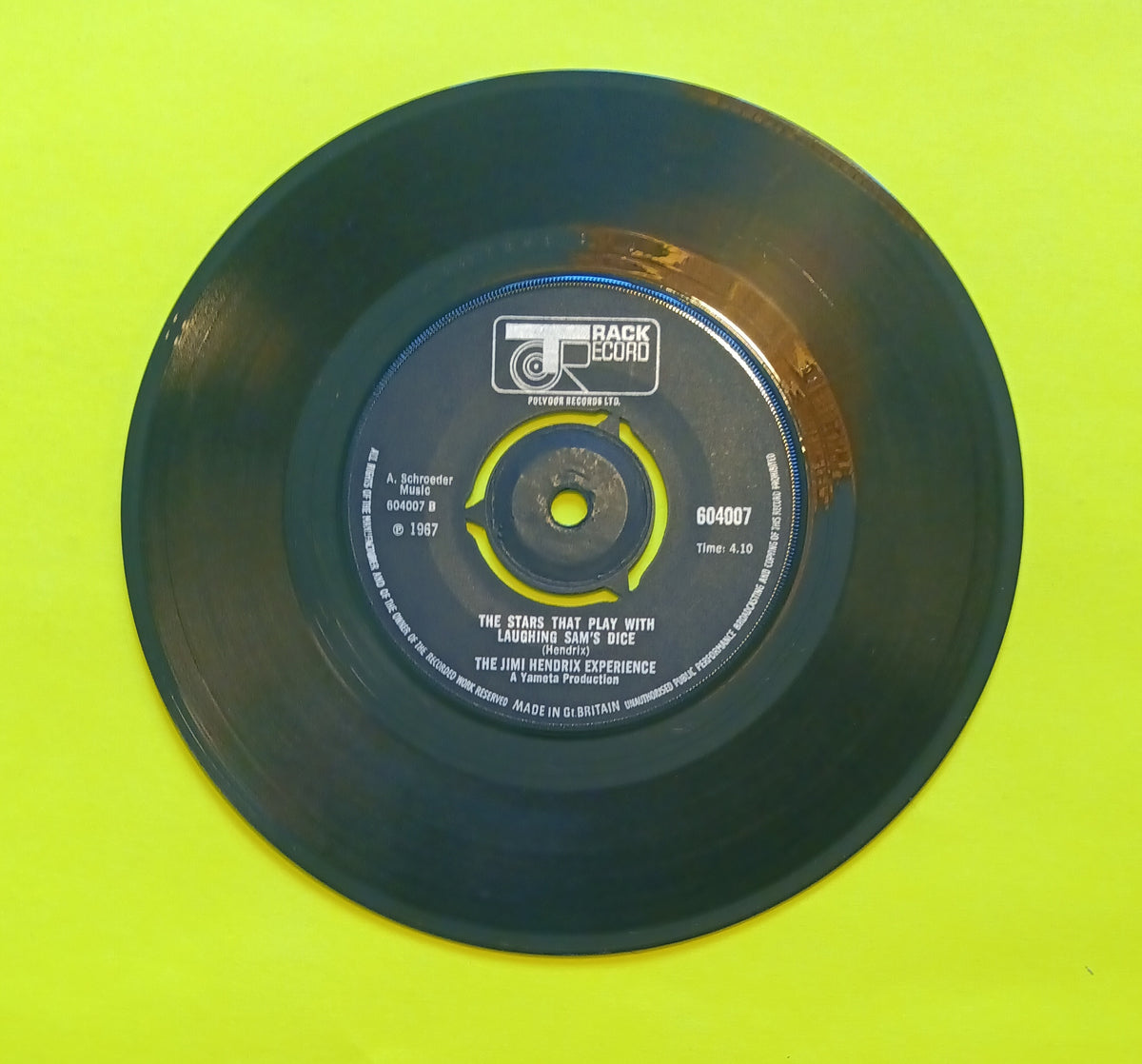 Jimi Hendrix Experience - Burning of the Midnight Lamp (UK 7") - 1967 - 604007 Used - VG+ - Vinyl