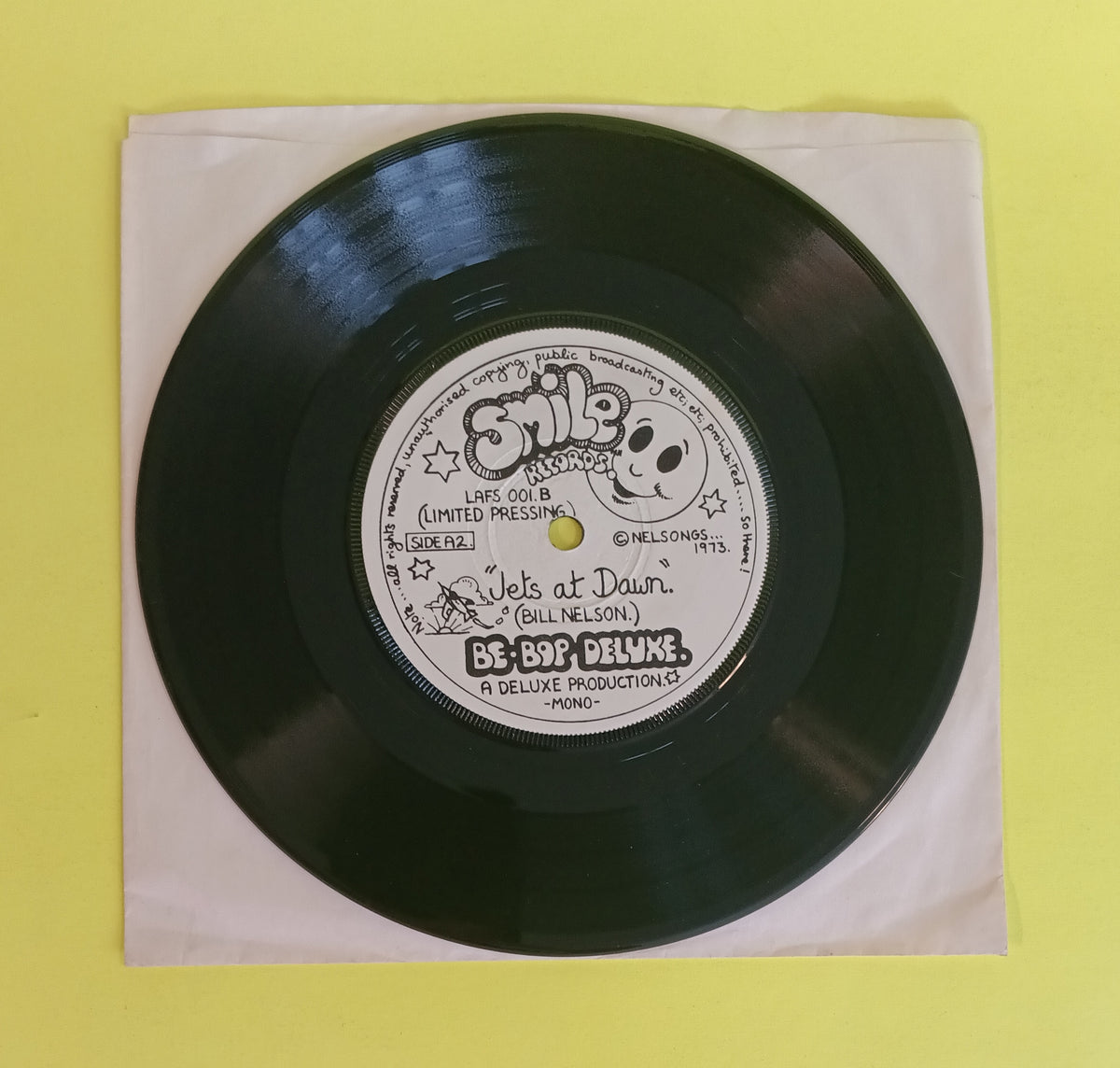Be Bop Deluxe - Teenage Archangel (UK Limited Ed 7") - 1973 - LAFS 001 Used - VG++ - Vinyl