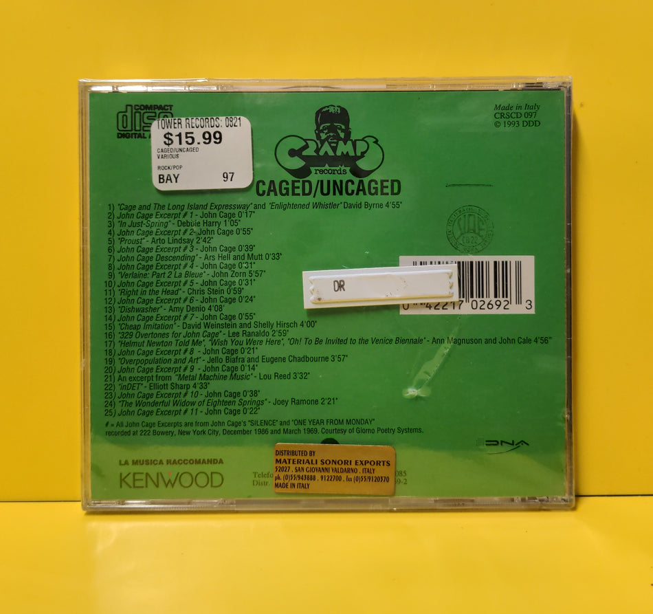 Various - Caged / Uncaged (A Rock / Experimental Homage To John Cage) - CRSCD 097 New - Sealed - CDs - Reissue