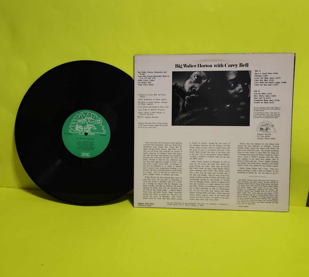 Big Walter Horton - Big Walter Horton With Carey Bell - 1972 - 4702 Used - EX - Vinyl