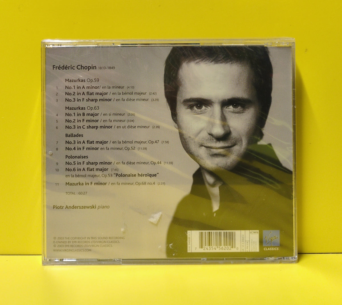 Chopin, Piotr Anderszewski - Ballades, Mazurkas, Polonaises - 2003 - 7243 5 45620 2 0 New - Sealed - CDs