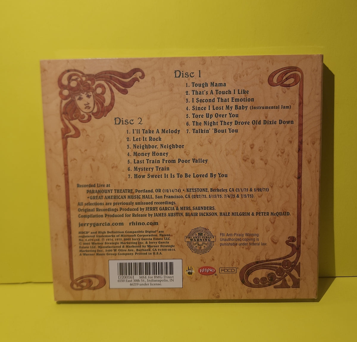 Legion of Mary - The Jerry Garcia Collection, Vol 1 - 2005 - R2 74692 Used - EX - CDs