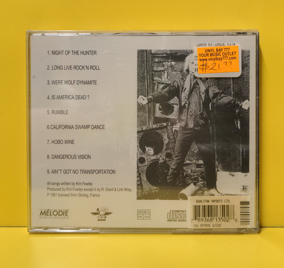 Kim Fowley - Animal God Of The Street - 1991 - 62248-2 New - Sealed - CDs