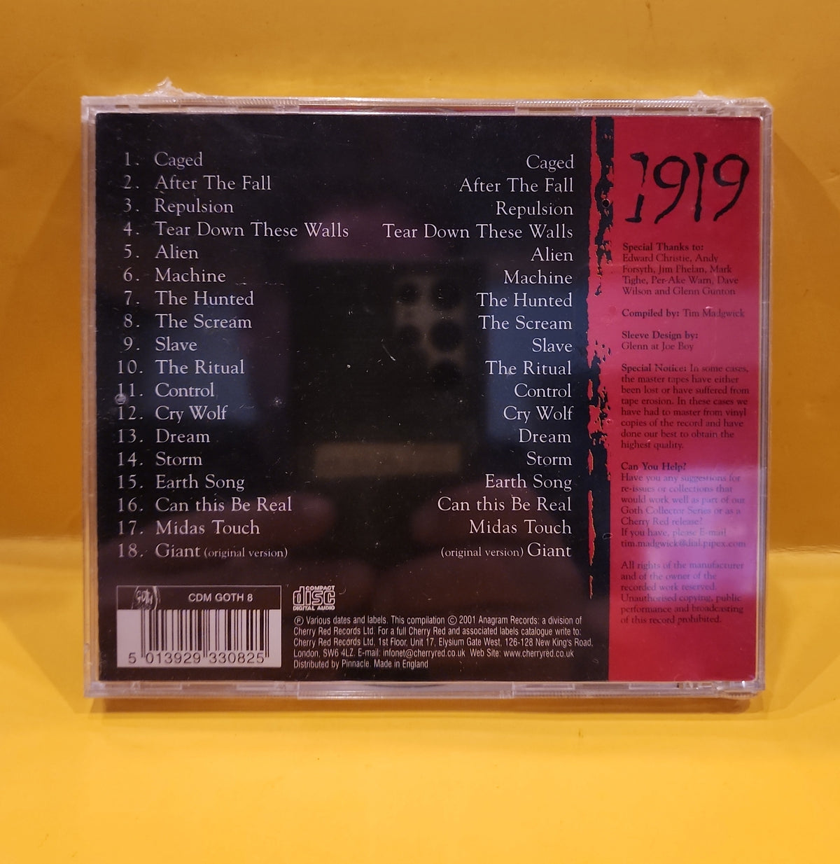 1919 - The Complete Collection - 2001 - CDM GOTH 8 New - Sealed - CDs