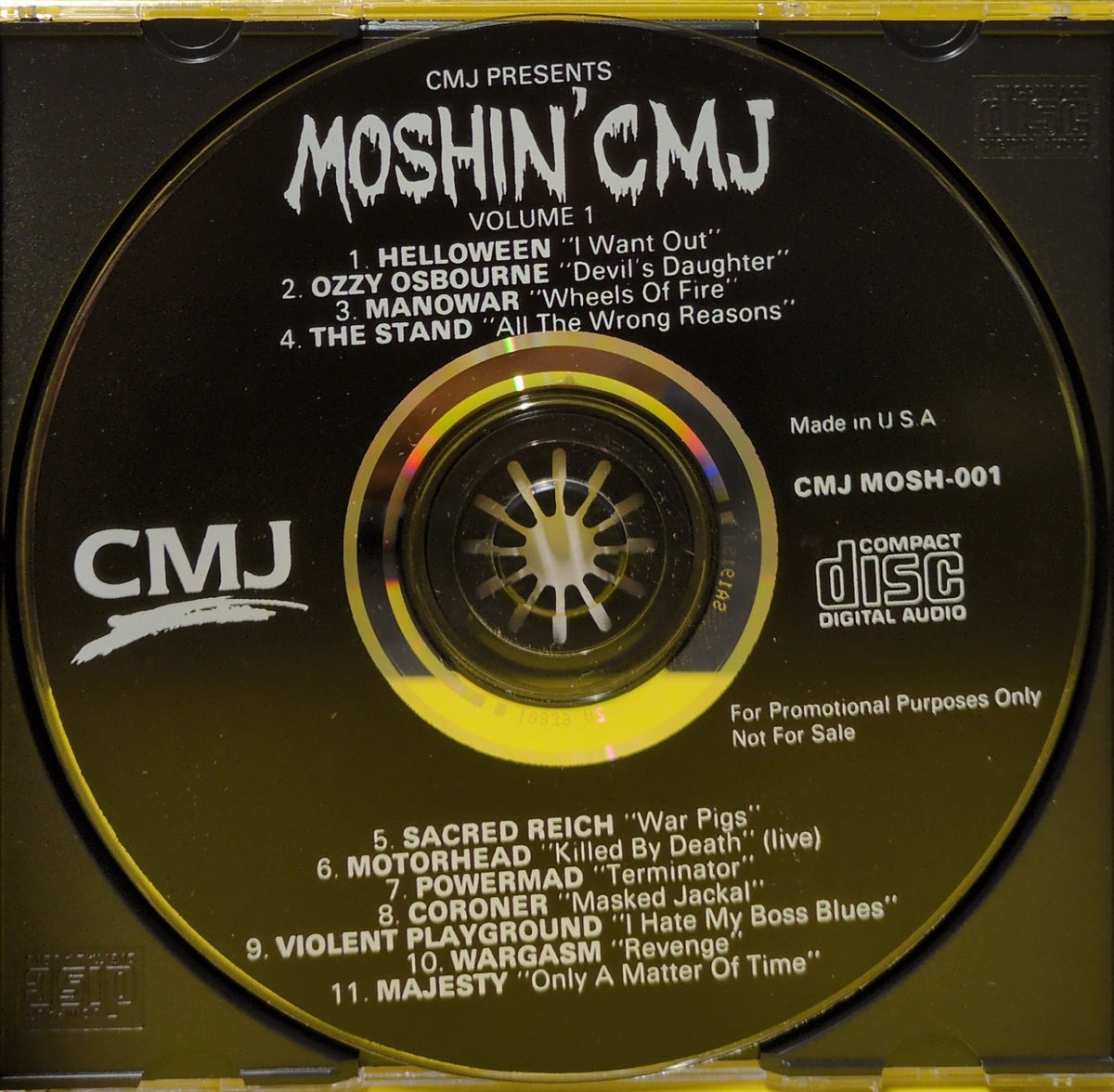 Various - CMJ Presents Moshin' CMJ Volume 1 - 1988 - CMJ MOSH-001 Used - VG++ - CDs