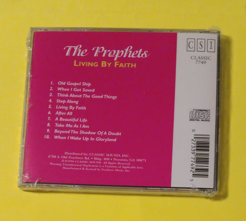 The Prophets - Living By Faith - 1996 - 7749 New - Sealed - CDs