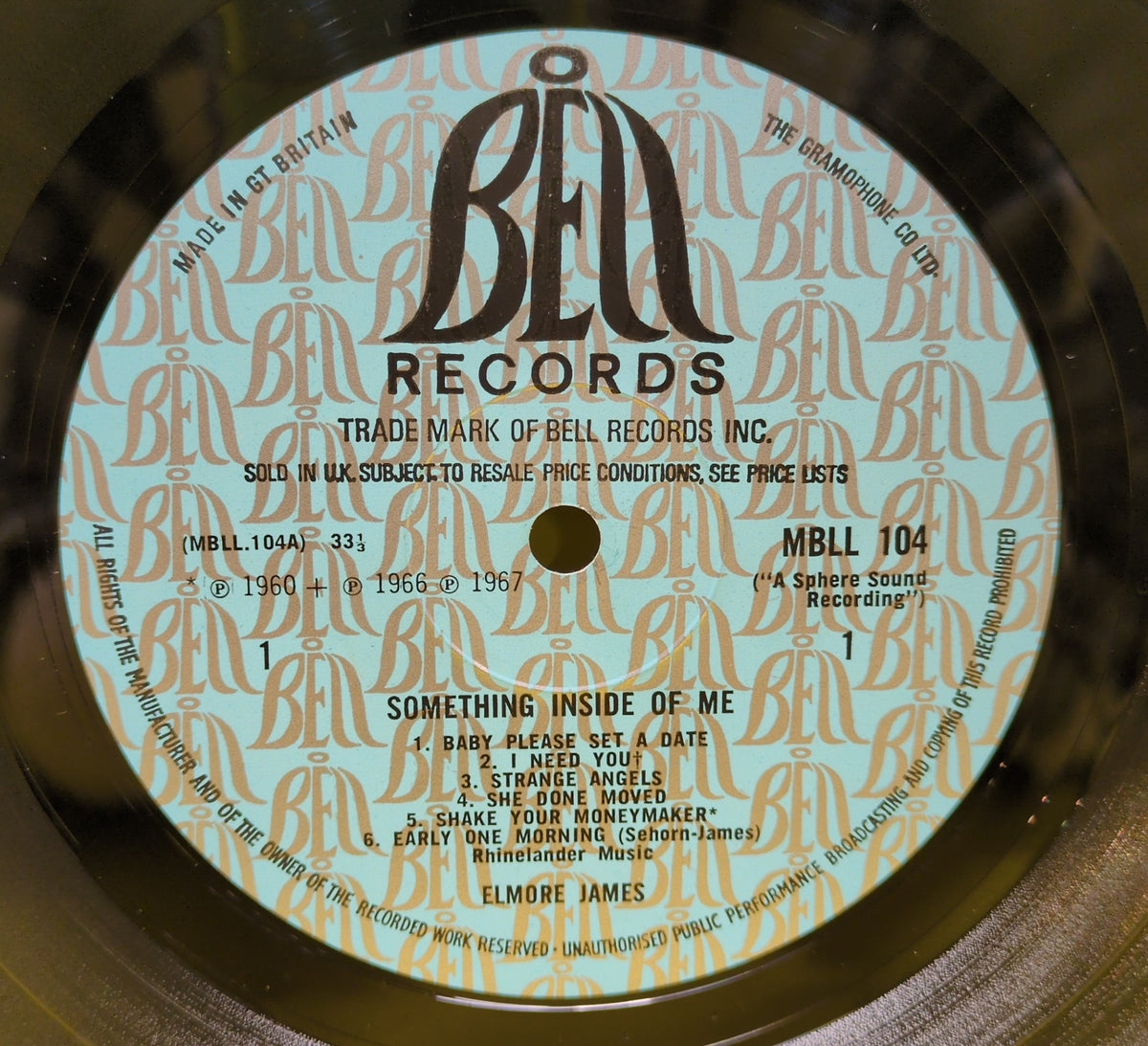 Elmore James - Something Inside Of Me - 1968 - MBLL 104 Used - VG+ - Vinyl