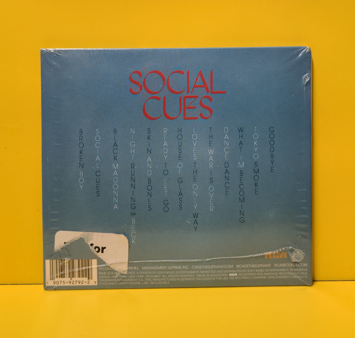 Cage The Elephant - Social Cues - 2019 - 19075-92792-2 New - Sealed - CDs