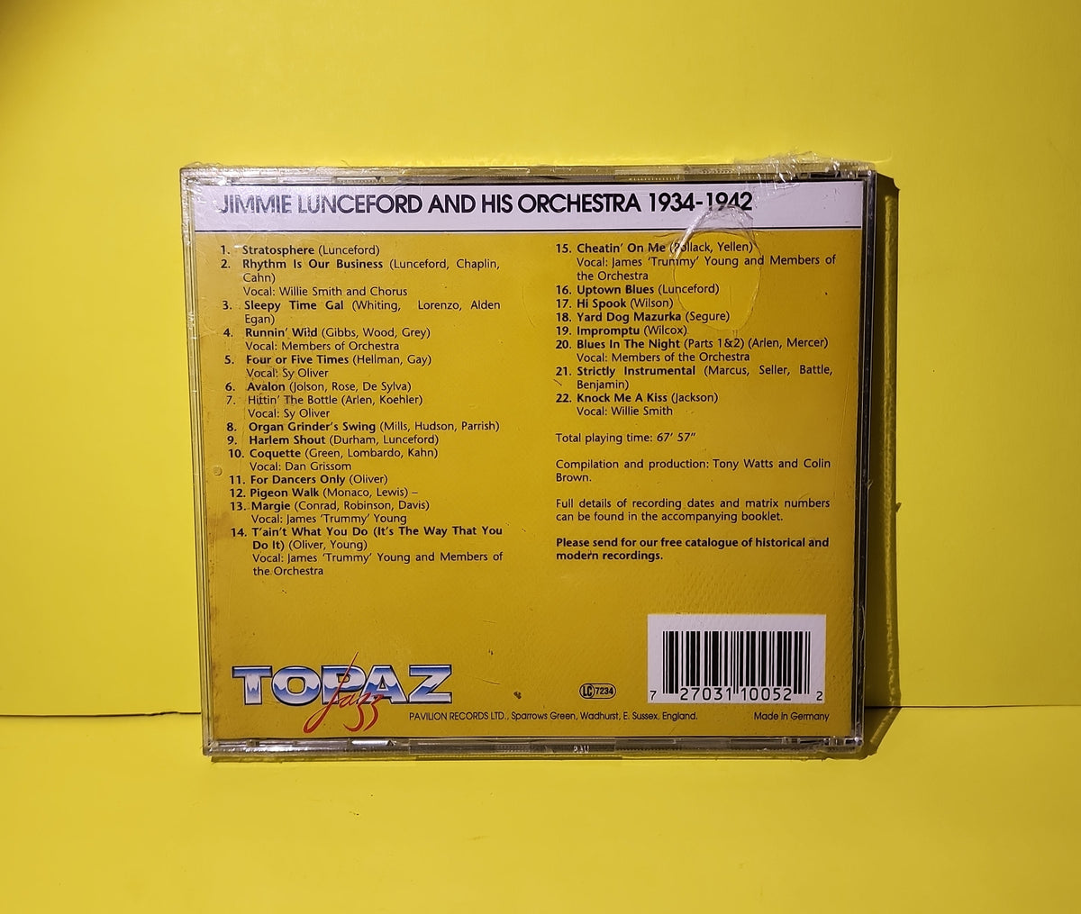 Jimmie Lunceford And His Orchestra - Polished Perfection - 1994 - TPZ 1005 New - Sealed - CDs