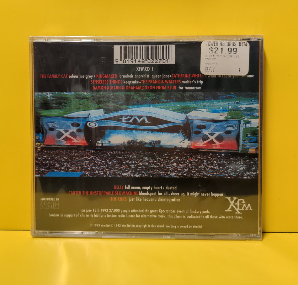 Various - Great Xpectations Live - 1993 - XFMCD 1 New - Sealed - CDs