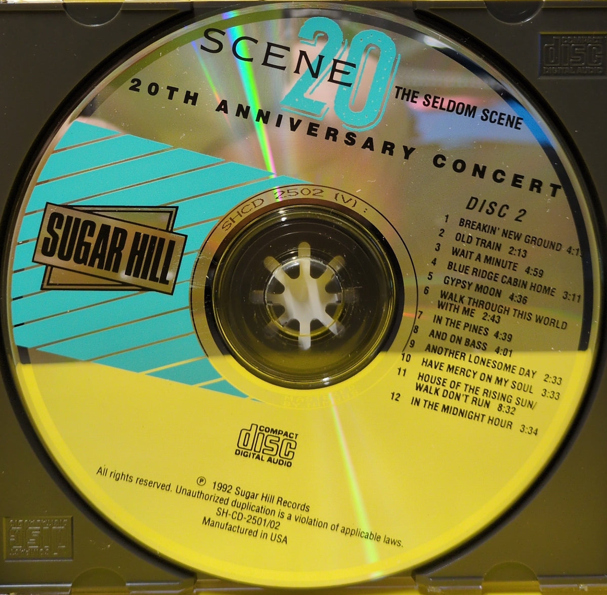 The Seldom Scene - Scene 20 (20th Anniversary Concert) - 1992 - SH-CD-2501/02 Used - NM - 2xCD