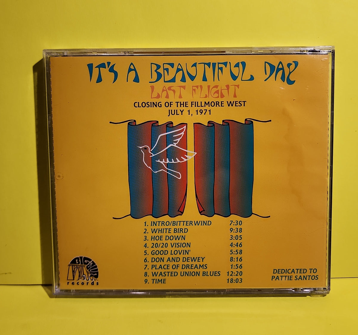 It's A Beautiful Day  - Last Night  - 1996 - BSR0010 Used - EX - CDs